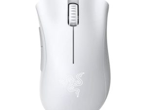 Razer DeathAdder Essential Gaming Mouse: 6400 DPI Optical Sensor - 5 Programmable Buttons - Mechanical Switches - Rubber Side Grips - Mercury White