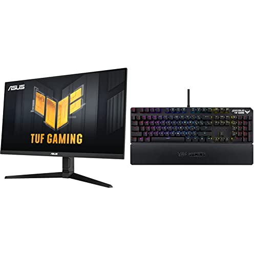 ASUS TUF Gaming 32” 1440P Gaming Monitor (VG32AQL1A) & Mechanical PC Gaming Keyboard for PC - TUF K3 | Programmable Onboard Memory | Black ASUS TUF Gaming 32” 1440P Gaming Monitor (VG32AQL1A) & Mechanical PC Gaming Keyboard for PC - TUF K3 | Programmable Onboard Memory | Black