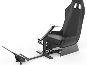 cirearoa Racing Wheel Stand with seat Gaming Chair Driving Cockpit for All Logitech G923 | G29 | G920 | Thrustmaster | Fanatec Wheels | Xbox One