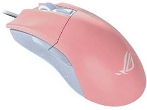 ASUS Optical Gaming Mouse - ROG Gladius II Origin Limited Edition PNK | Ergonomic Right-handed PC Gaming Mouse for FPS Games | 12000 DPI Optical Sensor | Aura Sync RGB