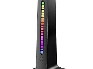 FIFINE Gaming Headset Stand-RGB Headphones Stand Holder PC Computer Desktop Accessories with 2 USB Ports for Gamer