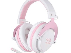 SADES MPOWER Pink Stereo Gaming Headset for PS4 PC Xbox One PS5
