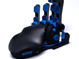 AZERON Classic – Programmable Gaming Keyboard for PC Gaming – 3D Printed Customized Keypad with Analog Thumbstick and 26 Programmable Keys for Left Hand (Blue)