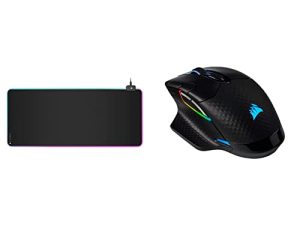 Corsair MM700 RGB Extended Cloth Gaming Mouse Pad & Dark Core RGB Pro