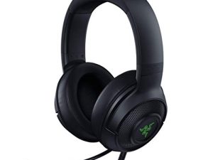 Razer Kraken X USB Ultralight Gaming Headset: 7.1 Surround Sound - Lightweight Frame - Green Logo Lighting - Integrated Audio Controls - Bendable Cardioid Microphone - for PC - Classic Black
