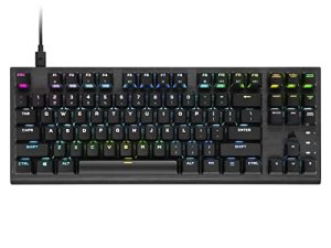Corsair K60 PRO TKL Wired Optical-Mechanical OPX Linear Switch Gaming Keyboard with 8000Hz Polling Rate - Black