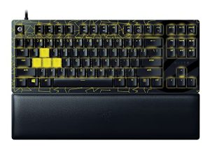 Razer Huntsman V2 TKL Tenkeyless Gaming Keyboard: Fast Linear Optical Switches Gen2 w/Sound Dampeners & 8000Hz Polling Rate - Detachable TypeC Cable - UV-Coated ABS Keycaps - Wrist Rest - ESL Edition