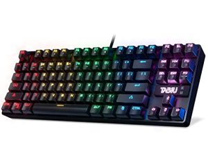 Mechanical Gaming Keyboard RGB LED Rainbow Backlit Wired Keyboard