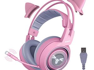 SOMIC G951pink Gaming Headset for PC