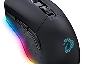 DAREU Wireless Wired Gaming Mouse Dual-Mode Rechargeable 7 Programmable Buttons