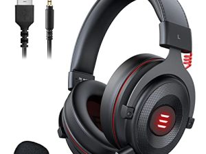EKSA E900 USB Gaming Headset - Computer Headset with Detachable Noise Cancelling Microphone