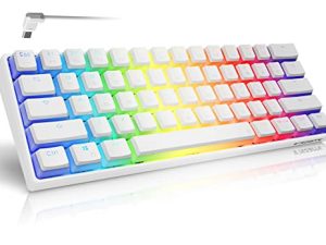 Tezarre TK61 60% Hotswap Mechanical Gaming Keyboard with PBT Pudding Keycaps