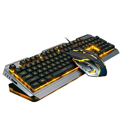 Ninja Dragon Premium Metal Frame Tungsten Gold Mechanical Gaming Keyboard and Mouse Set Ninja Dragon Premium Metal Frame Tungsten Gold Mechanical Gaming Keyboard and Mouse Set