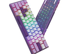 Womier WK61 Purple Keyboard - 60% Mechanical Keyboard