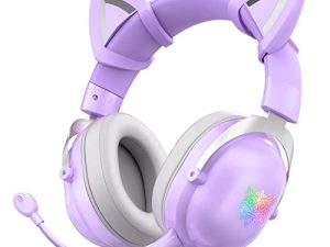 HOLULU Gaming Headset with Removable Cat Ears