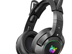 SIMGAL Gaming Headset with Removable Cat Ears