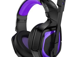 Emonoo Wired Headphone with Noise Cancelling Microphone for School/Work/Gaming