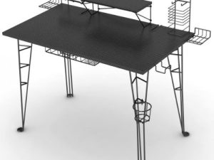 Atlantic Original Gaming Desk – Carbon-Fiber Laminated Desktop