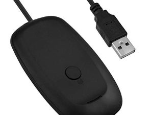 Mcbazel Wireless USB 2.0 Gaming Receiver Adapter for Microsoft Xbox 360 Desktop Pc Laptop Gaming - Black