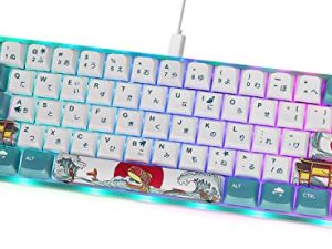 Uuoeebb 61 Keys Mechanical Gaming Keyboard with Wrist Rest Pad