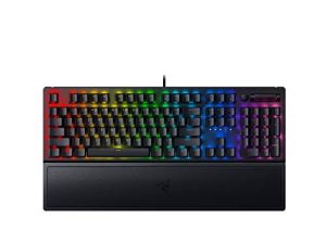 Razer BlackWidow V3 Mechanical Gaming Keyboard: Yellow Mechanical Switches - Linear & Silent - Chroma RGB Lighting - Compact Form Factor - Programmable Macro Functionality