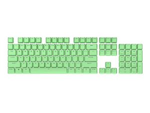 CORSAIR PBT Double-Shot PRO Keycap Mod Kit – Double-Shot PBT Keycaps – Mint Green – Standard Bottom Row – Textured Surface – 1.5mm-Thick Walls – O-Ring Dampeners