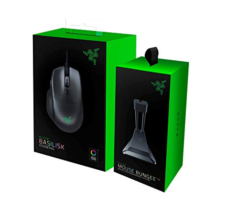 Razer Basilisk Essential Gaming Mouse + Mouse Bungee Bundle: Classic Black Razer Basilisk Essential Gaming Mouse + Mouse Bungee Bundle: Classic Black