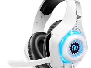 Gaming Headset for PS4 PS5 Xbox One Switch PC with Noise Canceling Mic