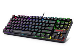 Redragon K552 Mechanical Gaming Keyboard RGB LED Backlit Wired with Anti-Dust Proof Switches for Windows PC (Black