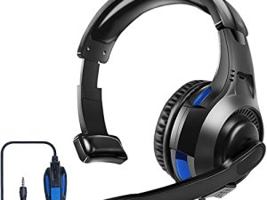 One Ear Headset with Mic for PS5/PS4/Xbox One/Xbox Series X/S/Nintendo Switch/Lite/Steam Deck