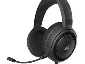Corsair HS45-7.1 Virtual Surround Sound Gaming Headset w/USB DAC - Memory Foam Earcups - Discord Certified - Works with PC