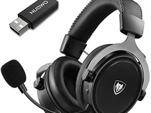 NUBWO G07 Wireless Gaming Headset with Noise Cancellin Mic for PC PS4 PS5 Playstation 4 5