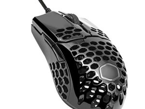 Cooler Master MM710 Glossy Black Gaming Mouse with Lightweight Honeycomb Shell