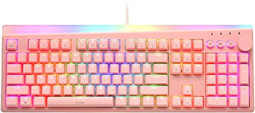 i-rocks K71M Mechanical Gaming Keyboard with Media Control Knob (Gateron Blue Switches i-rocks K71M Mechanical Gaming Keyboard with Media Control Knob (Gateron Blue Switches
