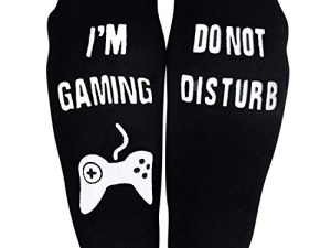 Novelty Cotton Socks Do Not Disturb Socks Soft Unisex Sock Funny Christmas Gifts for Men Women Gamers