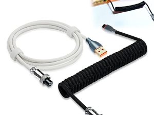 UCINNOVATE Coiled Keyboard Cable