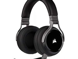 Corsair Virtuoso RGB Wireless Gaming Headset - High-Fidelity 7.1 Surround Sound - Memory Foam Earcups - 20 Hour Battery Life - Carbon (Renewed)