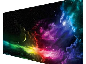 Benvo Extended Mouse Pad Large Gaming Mouse Pad- 35.4x15.7x0.12 inch Computer Keyboard Mouse Mat Non-Slip Mousepad Rubber Base and Stitched Edges for Game Players