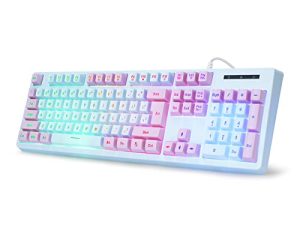 Gaming Keyboard USB Wired with Rainbow LED Backlit