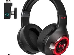 EDIFIER G4s Wireless Noise Cancelling Gaming Headset 15ms Ultra-Low Latency Headphones with Microphone 5.3 Bluetooth Gaming Headset 46 Hour Battery Life Gaming Headset for PC Playstation Switch Phone