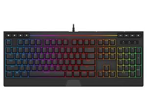 TuparGo Computer Keyboard RGB Backlit USB Wired Gaming Keyboards 104 Keys