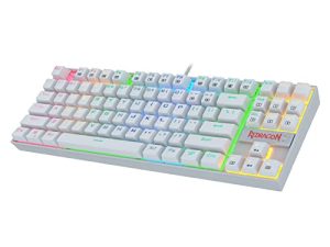 Redragon K552 Mechanical Gaming Keyboard RGB LED Backlit Wired with Anti-Dust Proof Switches for Windows PC (White
