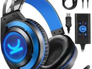 E-YEEGER Gaming Headset PS4 Headset with 7.1 Surround Sound Stereo Xbox One Headset