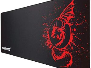 Large Mouse Pad Extended Speed Gaming Mouse Pad Fly Dragon Mouse Pad Gamer Office Computer Mouse Mat (A-Red)