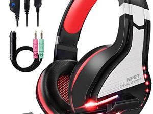 NPET HS10 Stereo Gaming Headset for PS4 PC Xbox One PS5 Controller