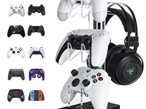 OAPRIRE Universal 3 Tier Controller Holder and Headset Stand for PS4 PS5 XBOX ONE SWITCH