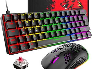 60% Wired Mechanical Gaming Keyboard and Mouse Combo