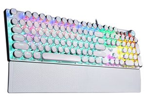 AULA F2088 Typewriter Style Mechanical Gaming Keyboard Blue Switch
