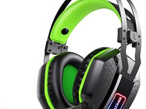 Mifanstech V-10 Gaming Headset for Xbox One PS4 PS5 PC with 7.1 Surround Sound and 50mm Drivers