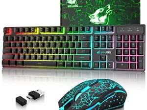 Wireless Gaming Keyboard and Mouse Combo